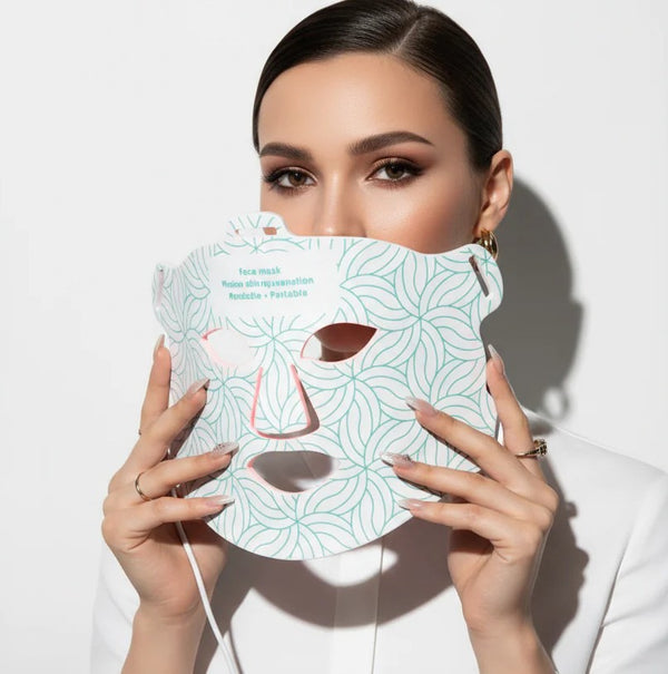 Serevo SR-M4 LED Light Therapy Mask – Advanced 5-Wavelength Rechargeable Silicone Facial Rejuvenation Device
