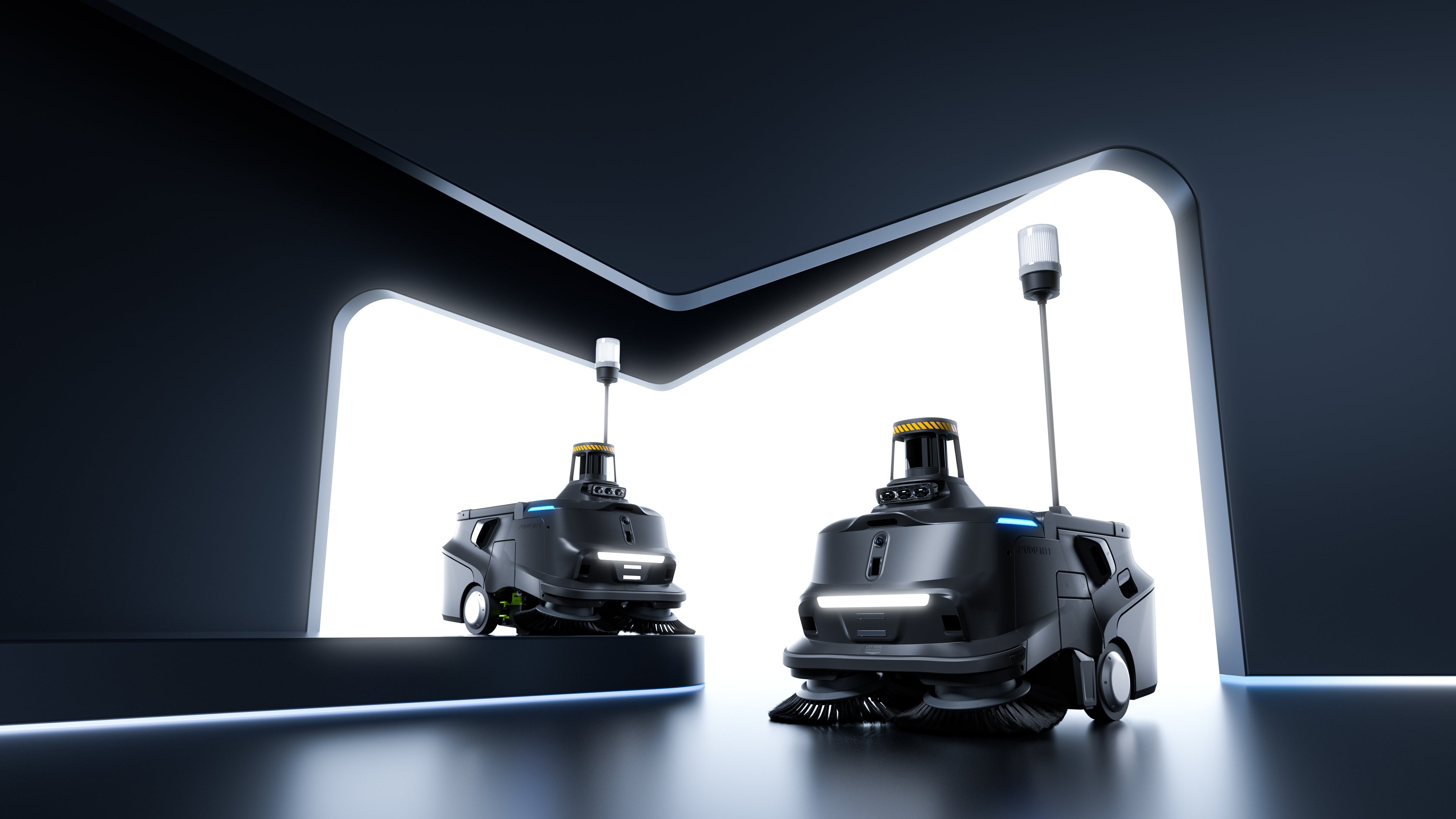 PUDU MT1 Max – AI-Powered 3D Perception Robotic Sweeper