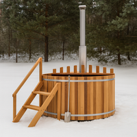 Outdoor Classic Hot Tub with Steps