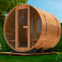 Barrel Sauna – Curved Glass Collection
