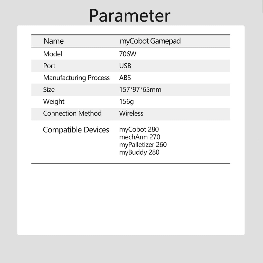 myCobot Bluetooth Gamepad for myCobot/myPalletizer/mechArm/myBuddy/myArm