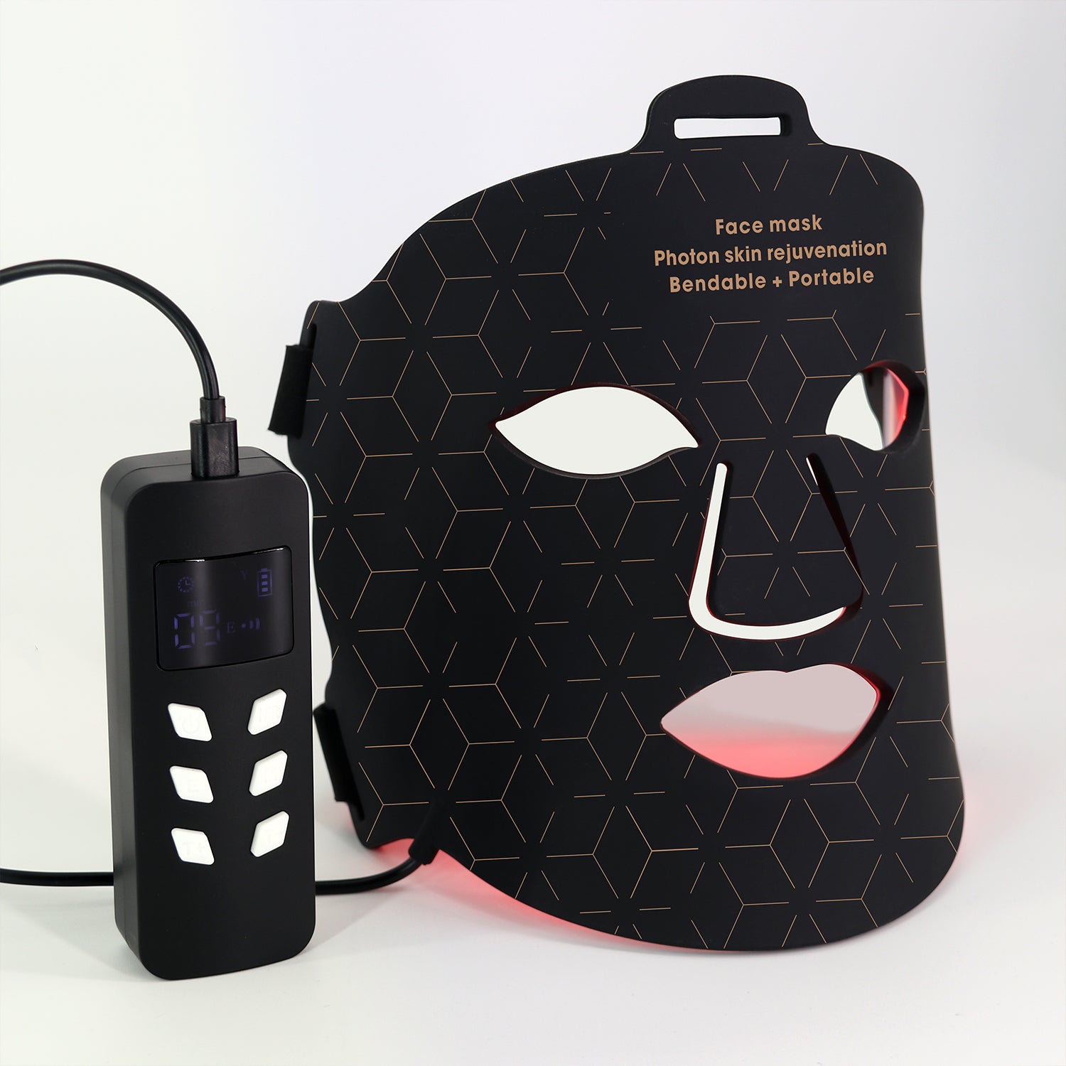 Serevo SR-M4 LED Light Therapy Mask – Advanced 5-Wavelength Rechargeable Silicone Facial Rejuvenation Device