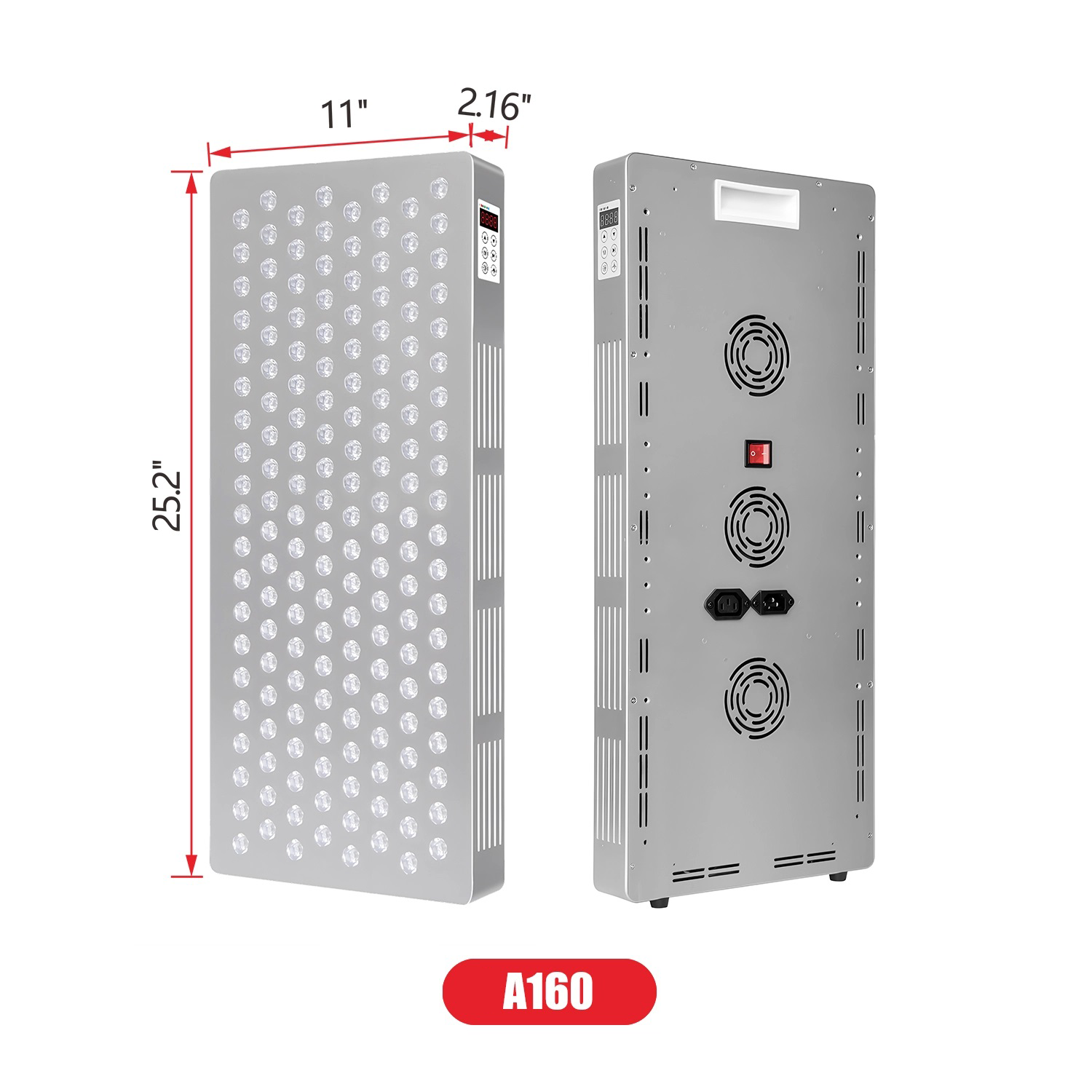 Serevo SR-A160 Red & Infrared Light Therapy Panel — Professional-Grade Full-Body Recovery System (800W)
