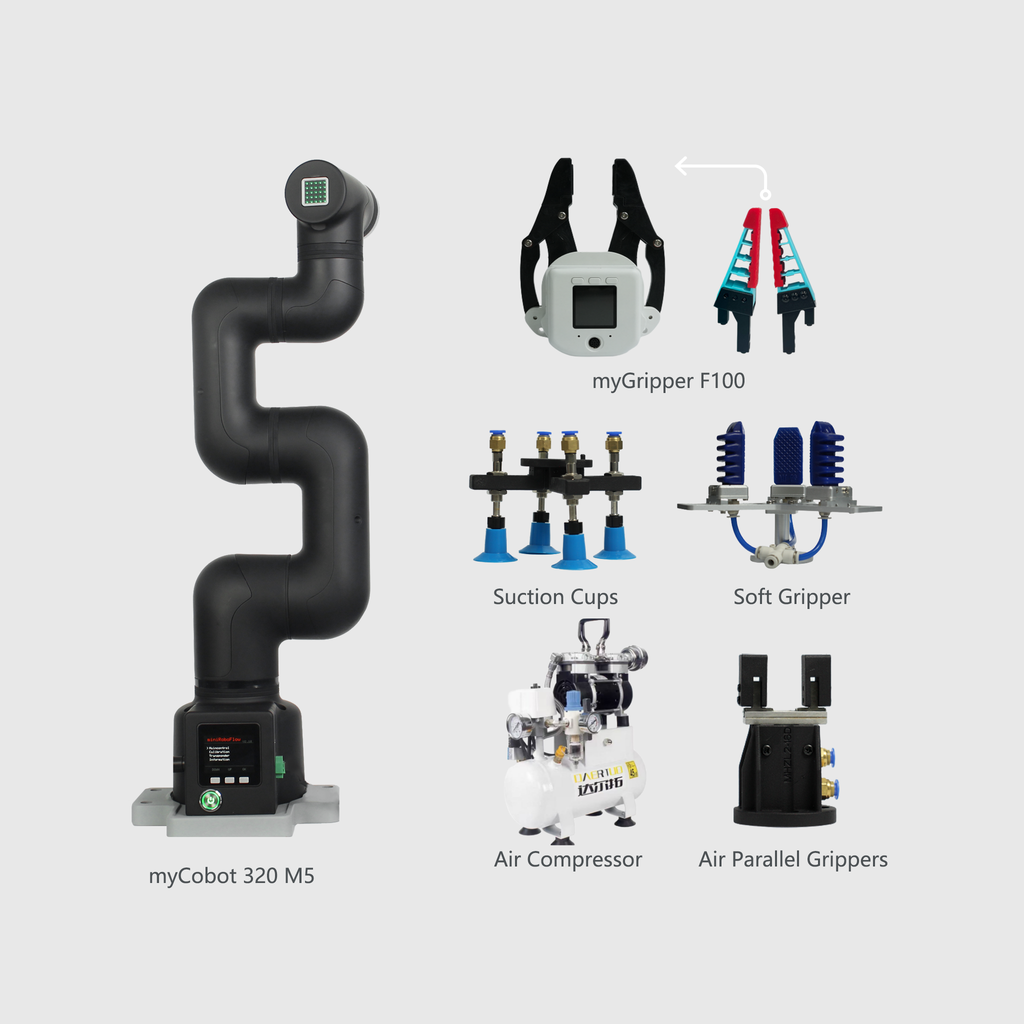 myCobot 320 2022 All-in-one Suite 6 DOF Collaborative Robotic Arm (with Flat Base)