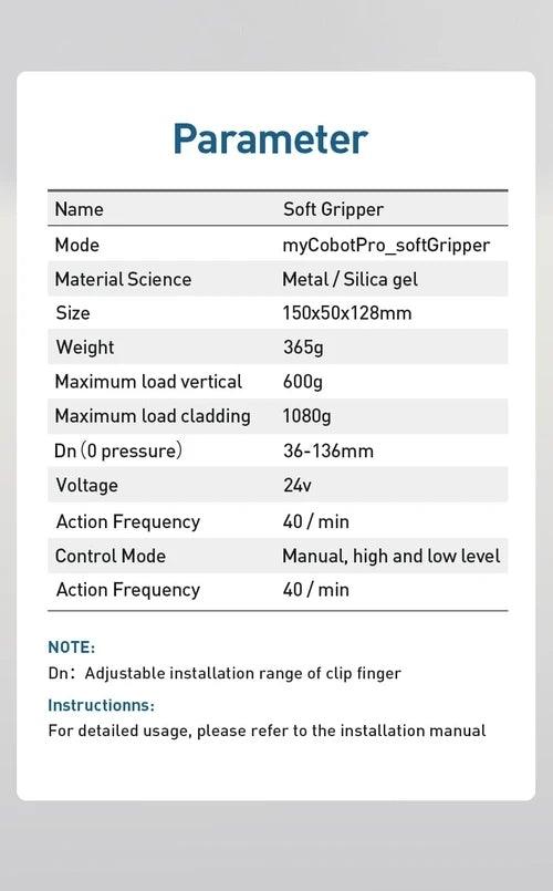 myCobot Pro Soft Gripper & Air Compressor For myCobot 320, myCobot Pro 630