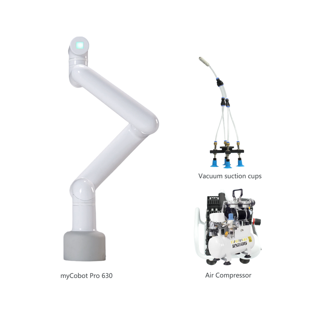 Elephant Robotics myCobot Pro 630 - 6 Dof Robotics Arm 2kg Payload Commercial Collaborative Robot (with Flat Base)